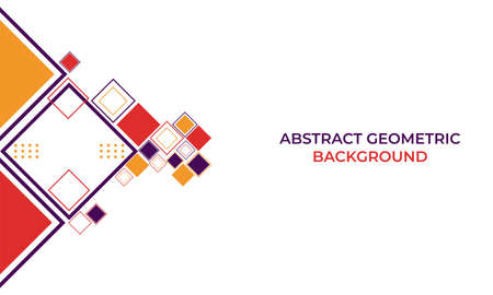 flat colorful abstract geometric background designのイラスト素材