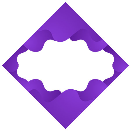 blue gradient abstract floral shape for ornament designのイラスト素材