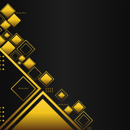 Abstract geometric background with squares. on black backgroundのイラスト素材