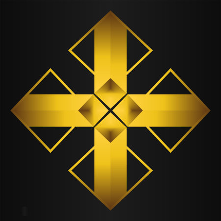 Abstract geometric background with squares. on black backgroundのイラスト素材
