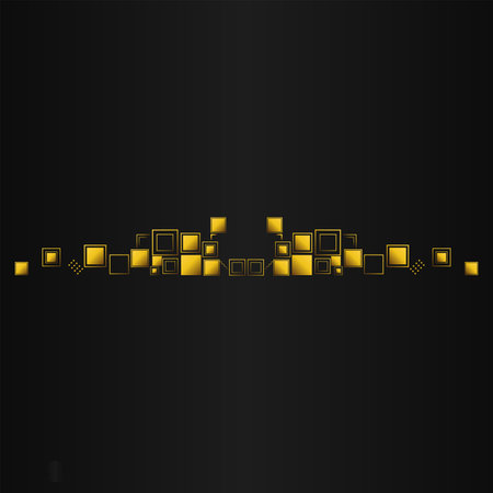 Abstract geometric background with squares. on black backgroundのイラスト素材