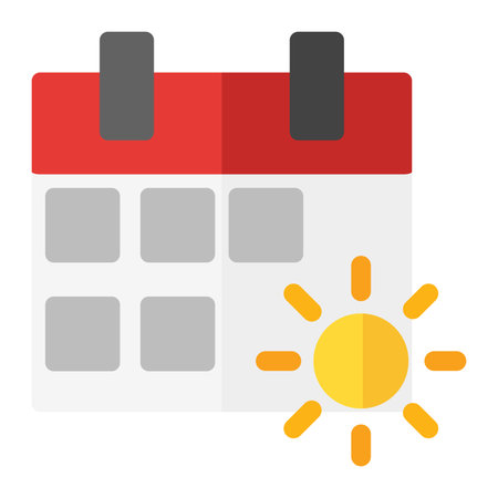 clean simple calendar icon flat style design isolated on white backgroundのイラスト素材