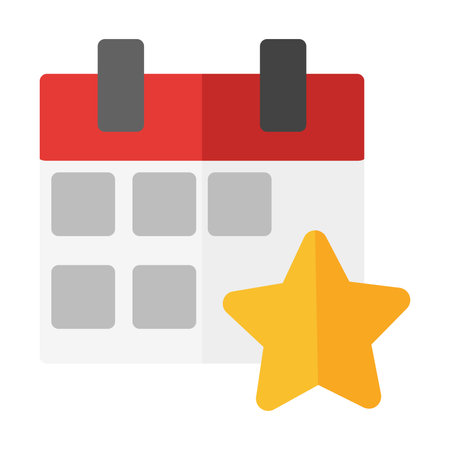 clean simple calendar icon flat style design isolated on white backgroundのイラスト素材