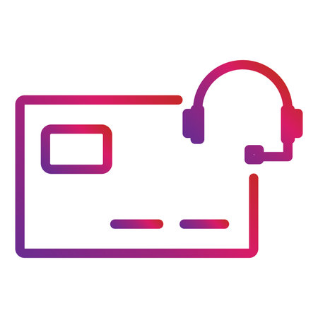 outline gradient payment icon isolated on white backgroundのイラスト素材