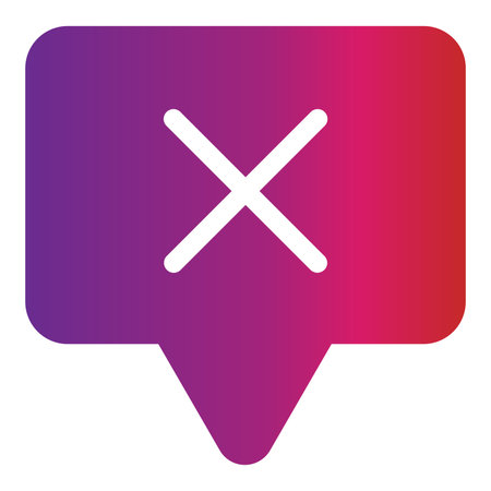 gradient style talk icon isolated on white backgroundのイラスト素材