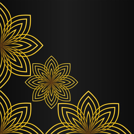 luxury elegant gold floral frame border decoration designのイラスト素材