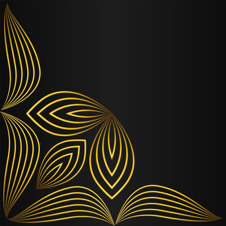 luxury elegant gold floral frame border decoration designのイラスト素材