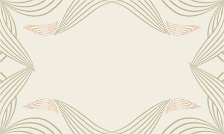 abstract floral background with abstract natural shape, leaf and floral ornament in soft color designのイラスト素材