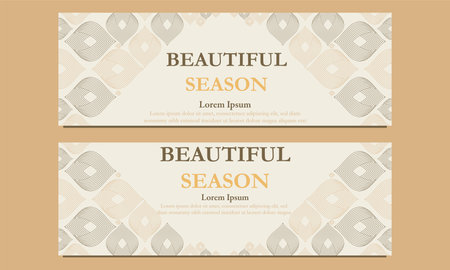 beautiful season horizontal banner template. Suitable for web banner, banner and internet ads designのイラスト素材