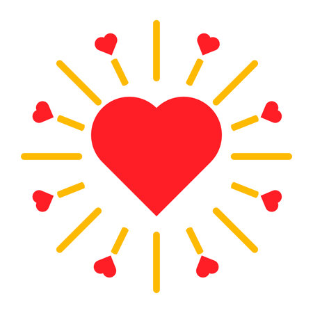 red heart icon. design element for valentine dayのイラスト素材