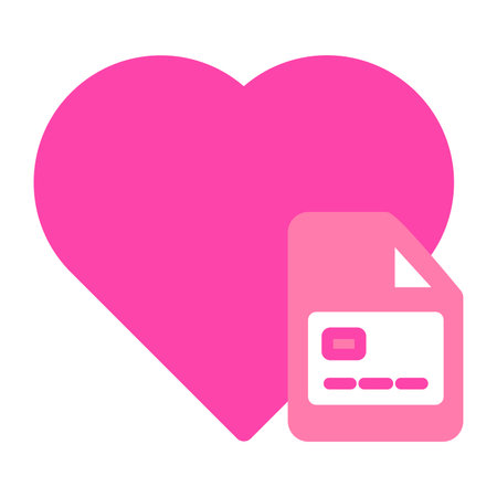 pink love icon isolated on white backgroundのイラスト素材
