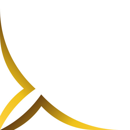 Luxury golden flower illustration isolated on white backgroundのイラスト素材