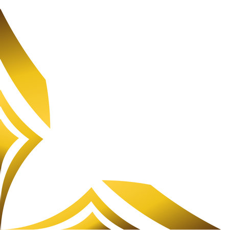 luxury golden geometry frame corner ornamentのイラスト素材