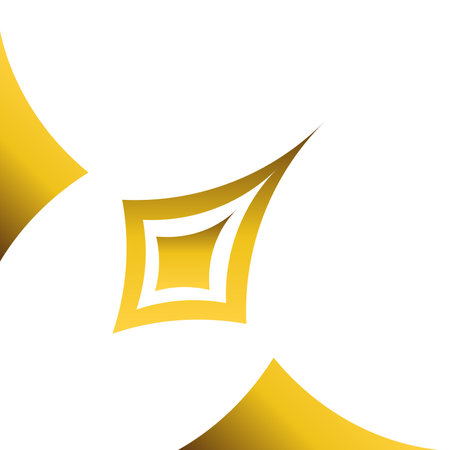 luxury golden geometry frame corner ornamentのイラスト素材