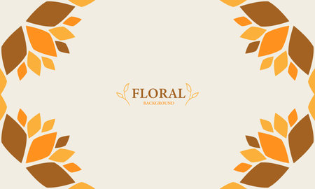 Elegant floral background with place for textのイラスト素材