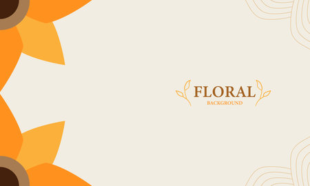 Elegant floral background with place for textのイラスト素材