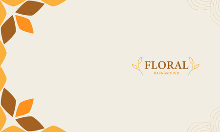 Elegant floral background with place for textのイラスト素材