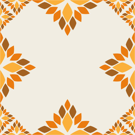 floral frame with floral elementのイラスト素材