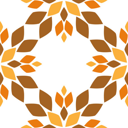 soft color seamless pattern with abstract flowersのイラスト素材