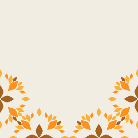 soft color flower frame designのイラスト素材