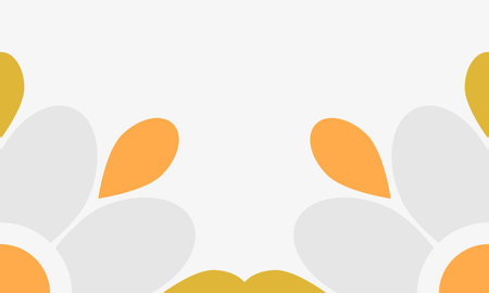 Abstract background with orange and yellow leaves illustration.のイラスト素材