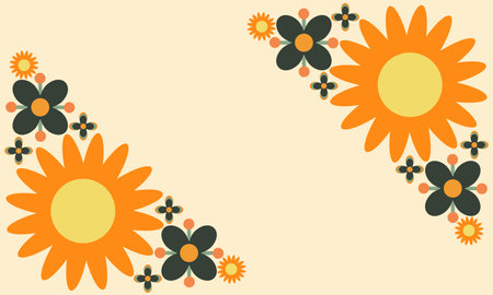 soft color beautiful flower petal background design with copy spaceのイラスト素材