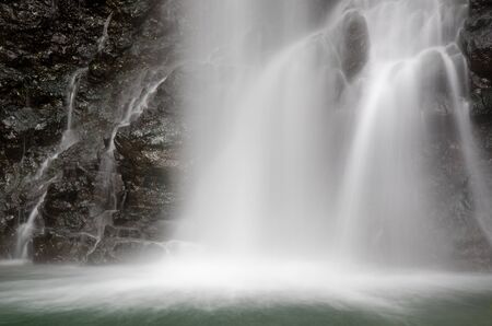 Detail of the lower part of a water fall