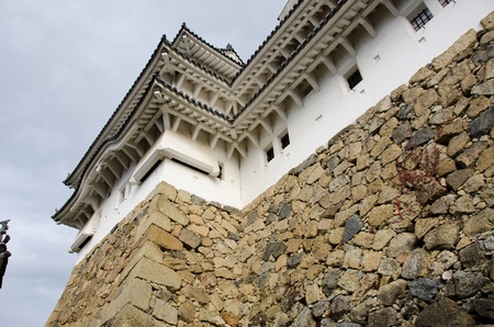 Detail of the Himeji castle in Japan, traditional japanese architectureのeditorial素材