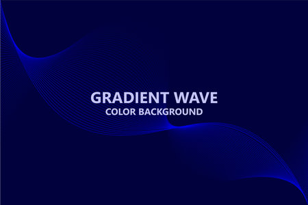 blue abstract wave background with empty spaceのイラスト素材