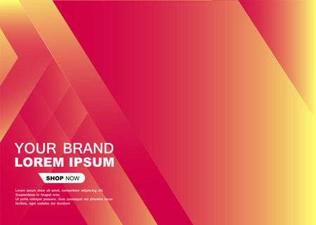 modern business banner with gradient redのイラスト素材