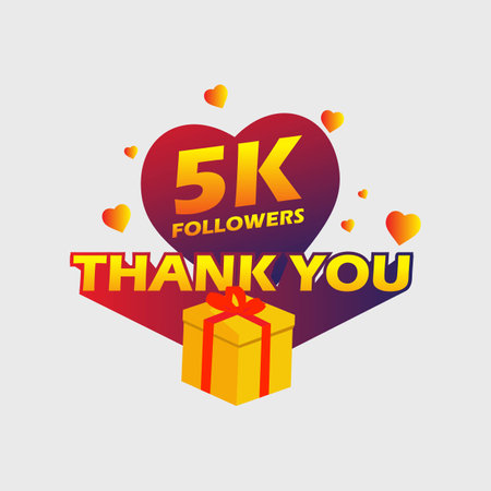 Thank you followers badgeのイラスト素材