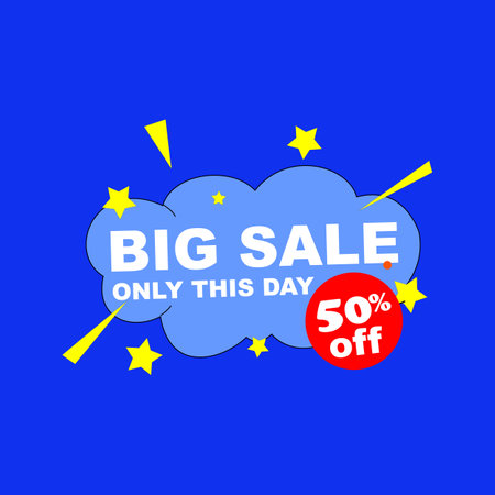 Big sale banner template design, mega sale special offer. end of season special offer bannerのイラスト素材