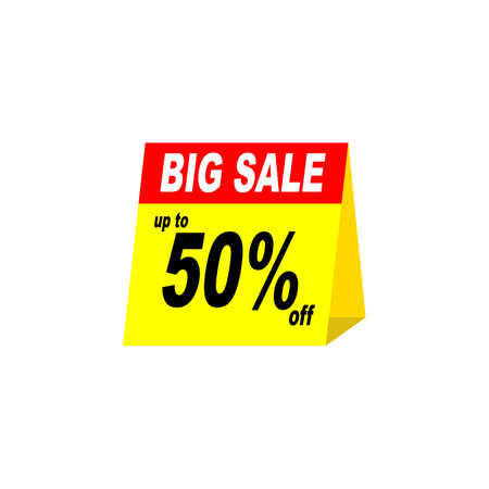 Sale banner template design, mega sale special offer. end of season special offer bannerのイラスト素材