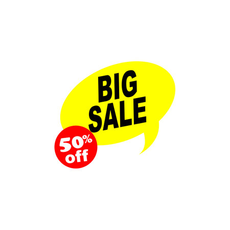 Big sale banner template design, mega sale special offer. end of season special offer bannerのイラスト素材