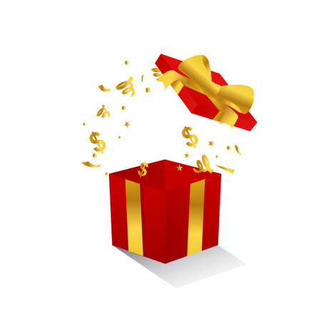 gift boxes for Christmas and New Yearのイラスト素材