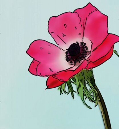 Pink flower designの写真素材