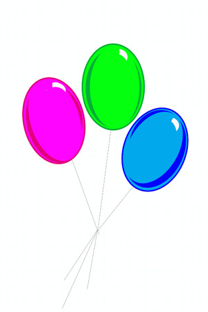 Colored balloonsの写真素材