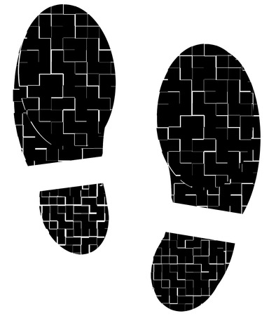 Brand of shoes into the futureの写真素材