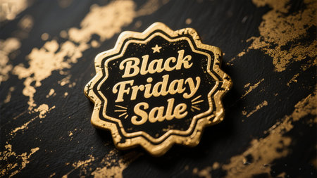 Announce your Black Friday deals with this eye-catching design. Promote your discounts with style and elegance.の素材