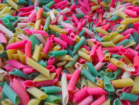 Colorful pasta background. Pasta background. Pasta background.の写真素材