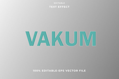 EDITABLE TEXT EFFECT VACUUMのイラスト素材