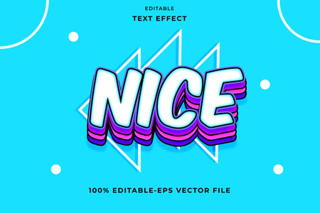 EDITABLE TEXT EFFECT FANCY NICE STYLEのイラスト素材