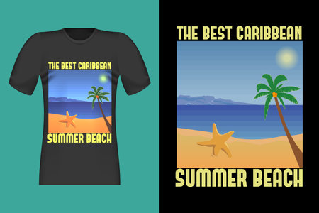 The Best Caribbean Vintage T Shirt Designのイラスト素材