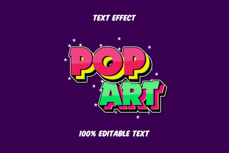 Pop Art Editable Text Effectのイラスト素材