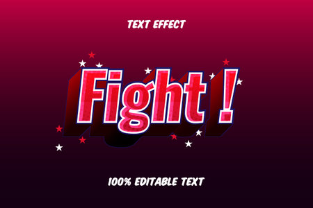 Fight Editable Text Effectのイラスト素材