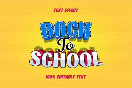Back To School Comic Editable Text Effectのイラスト素材
