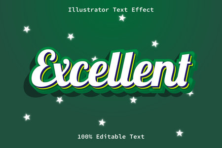 Excellent Editable Text Effectのイラスト素材