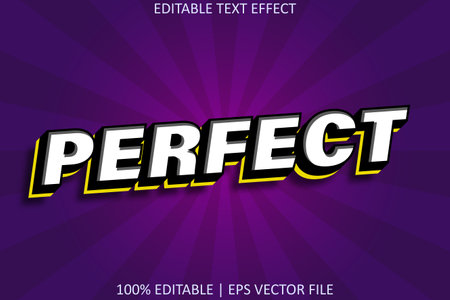 Perfect Modern Style Editable Text Effectのイラスト素材