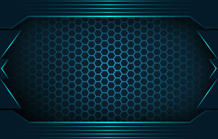 Futuristic blue gradient background designのイラスト素材