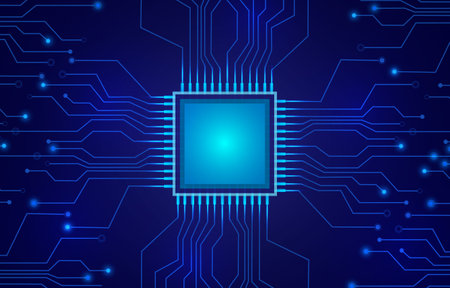 Futuristic blue background design